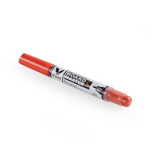 Táblamarker 0,8mm, kerek hegyű, utántölthető ultra fine V-Board Pilot piros